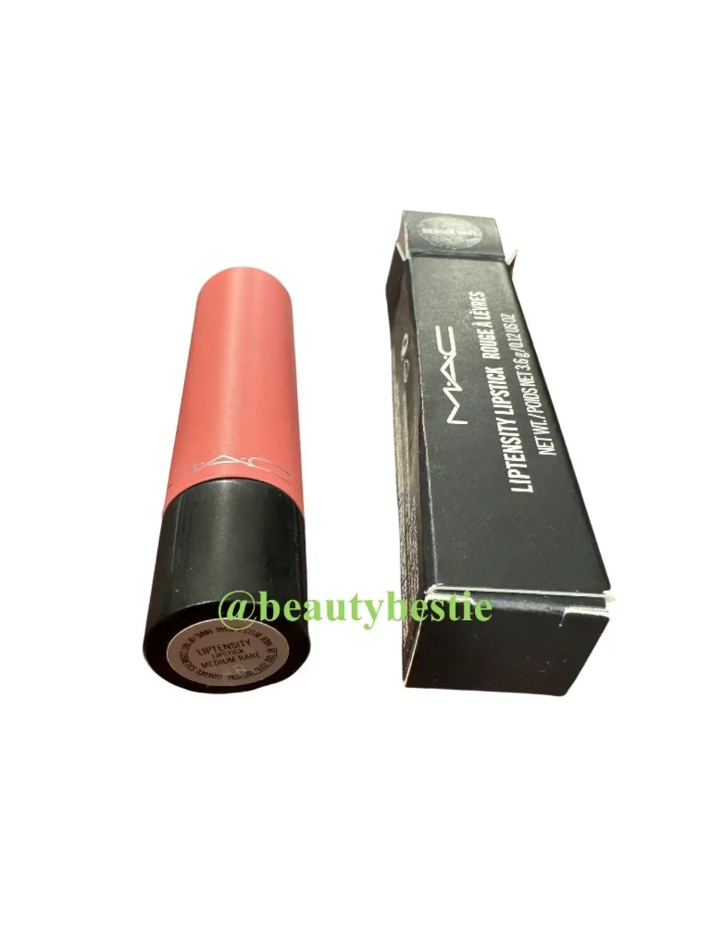 NIB MAC Liptensity Lipstick Medium Rare Full Size Discontinued